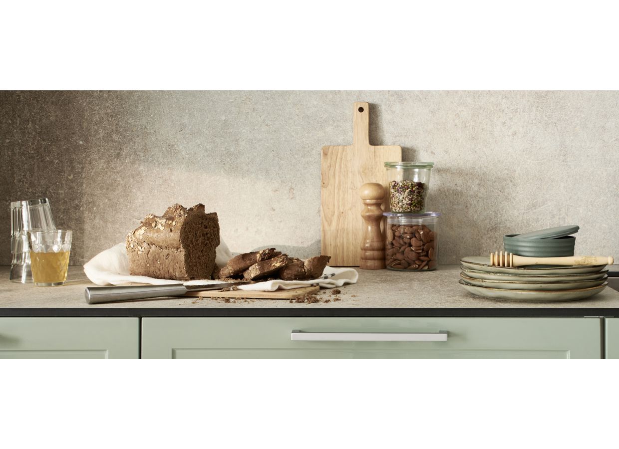 Plan de travail compact GRIS LUNE sur-mesure EP.10 MM - Lapeyre