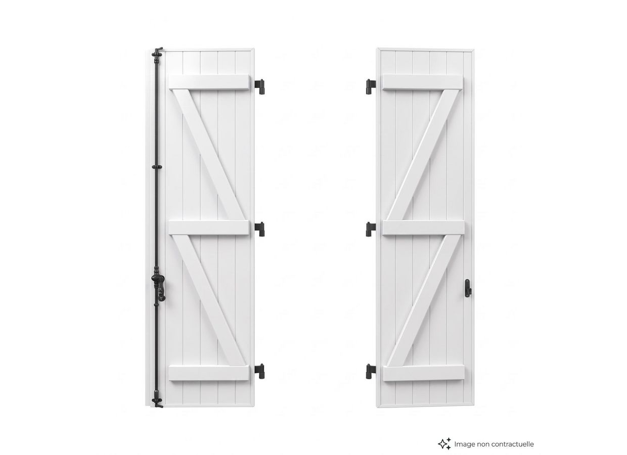Volet battant FLORENCE aluminium isolant à bâti de rénovation sur mesure