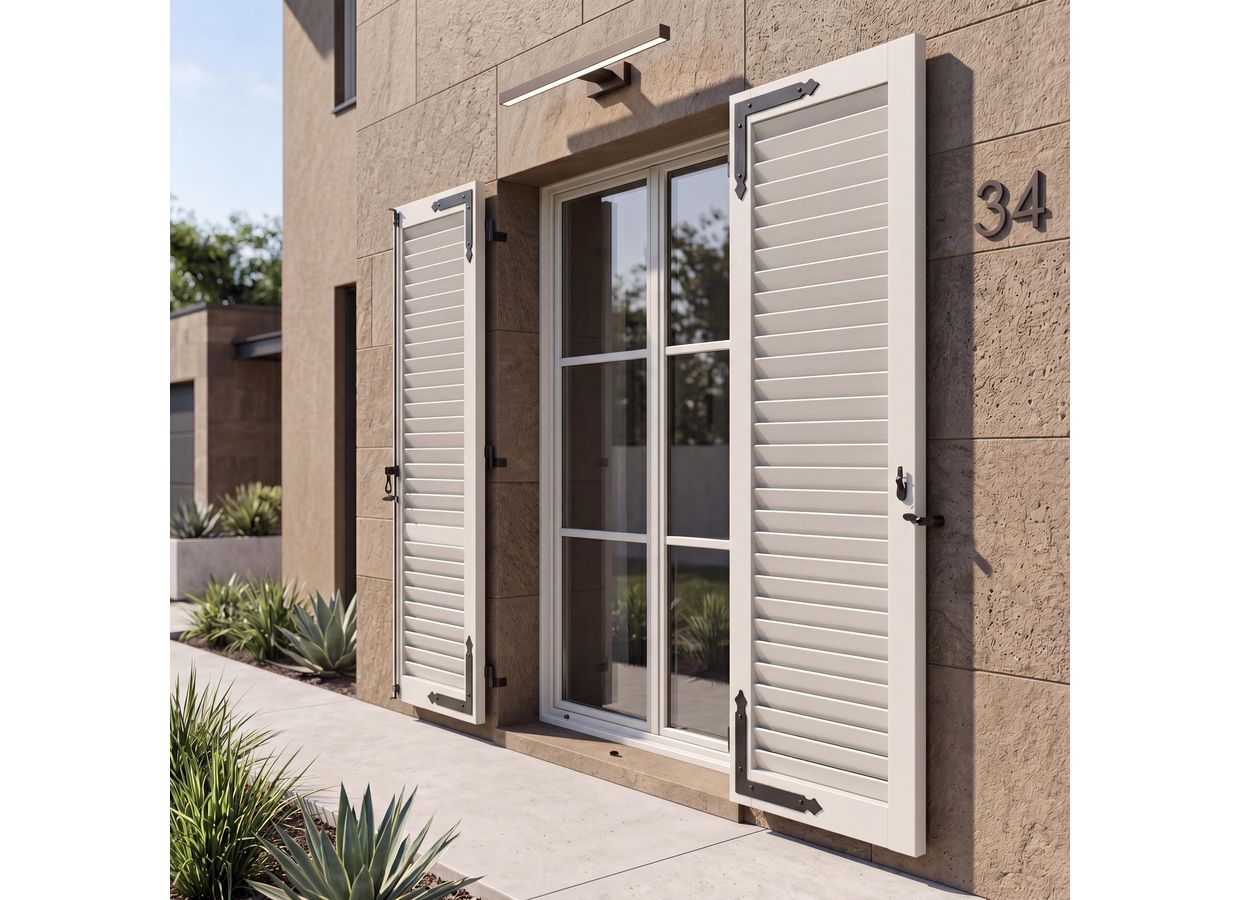 Volet battant FLORENCE aluminium à cadre à bâti de rénovation sur mesure - Lapeyre