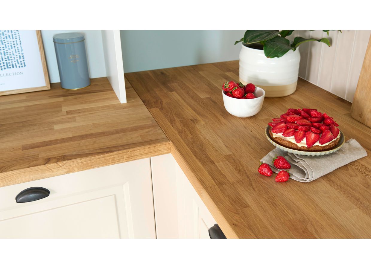 Plan De Travail De Cuisine Bois De Chêne Massif Rectangulaire Comfortxl 94831435