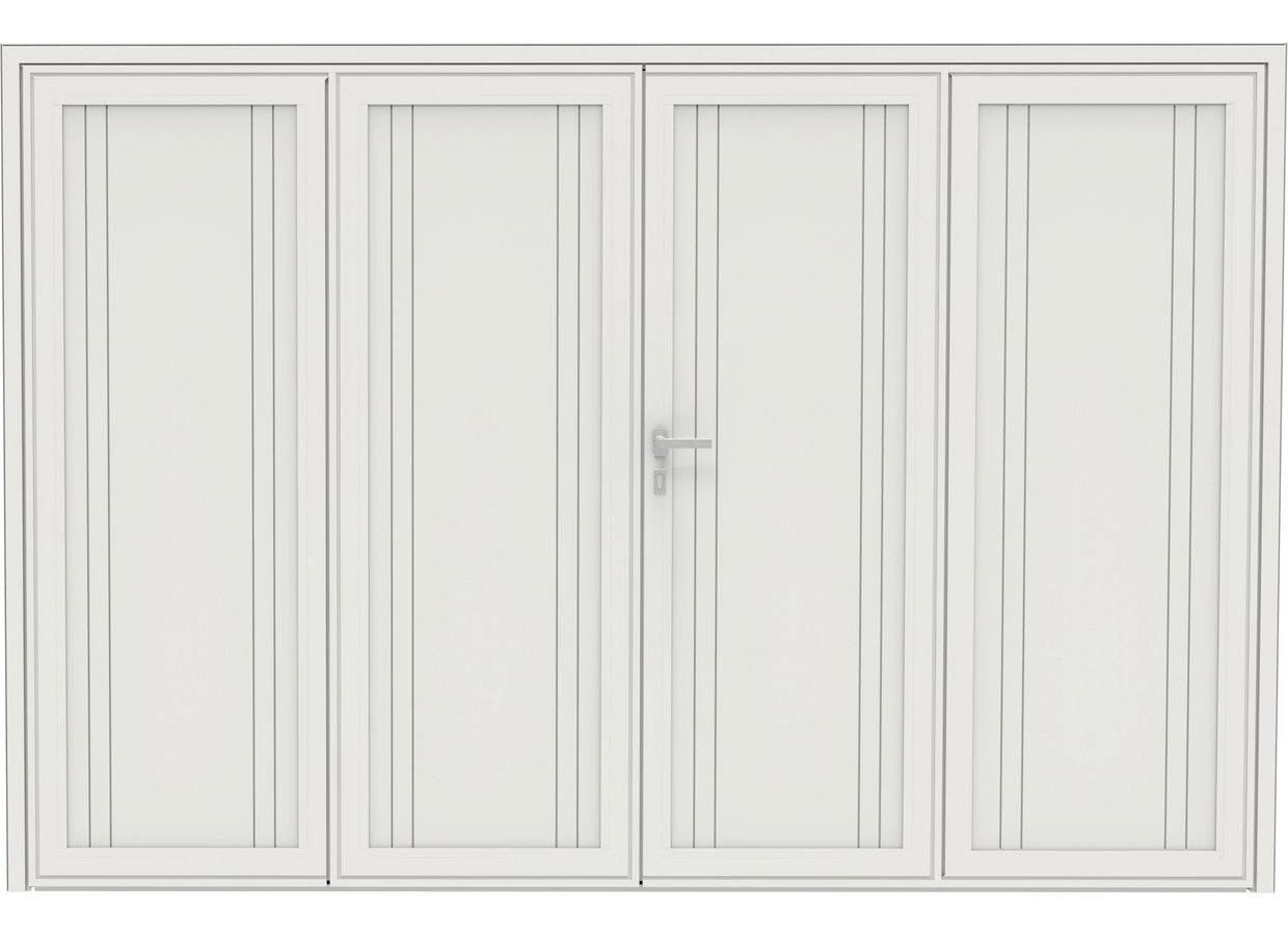 Porte de garage Aluminium Minnesota battante sur mesure-Lapeyre
