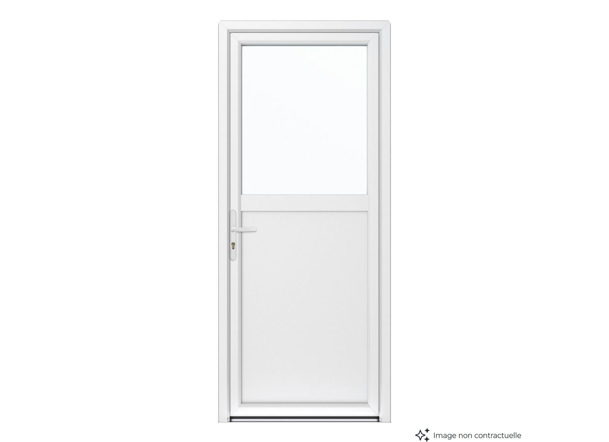 Porte de service PVC Bréhat 2 sur-mesure