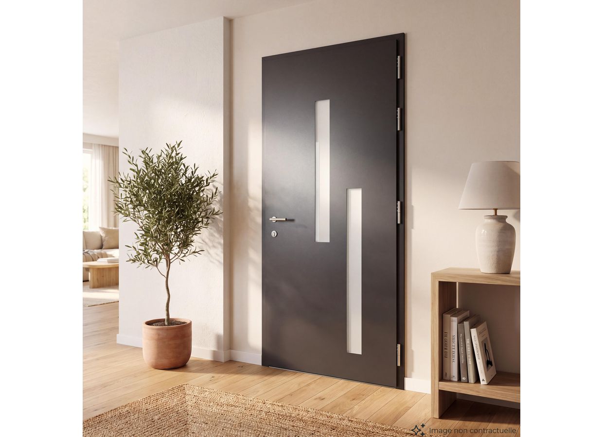 Porte d'entrée Anastasia aluminium vitrée sur-mesure