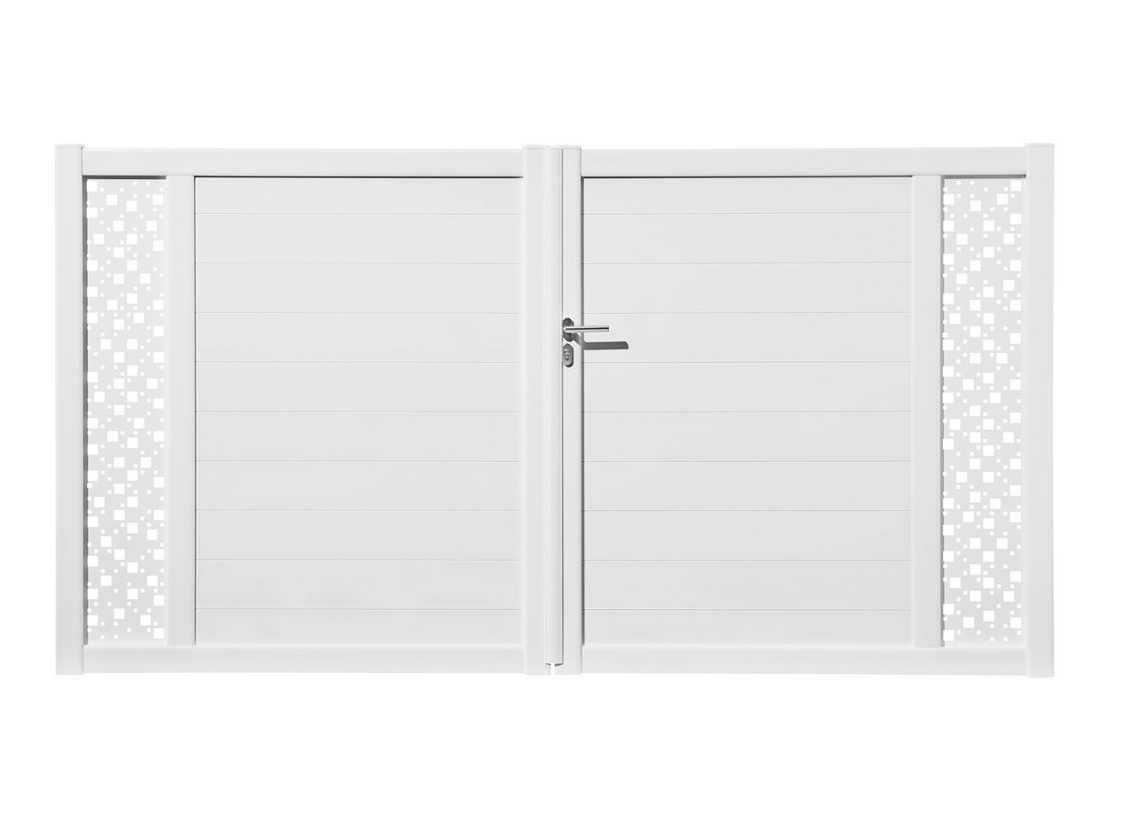 Portail battant PVC Arzal - Extérieur - Lapeyre