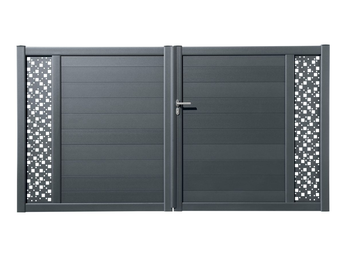 Portail battant PVC Arzal - Extérieur - Lapeyre