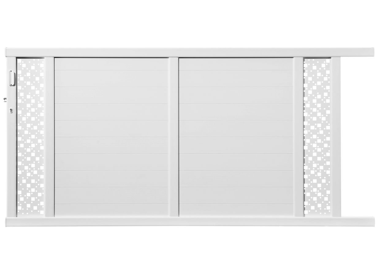 Portail battant PVC Arzal - Extérieur - Lapeyre