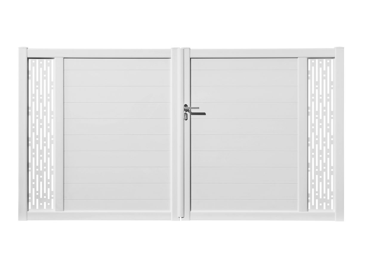 Portail battant PVC Arzal - Extérieur - Lapeyre