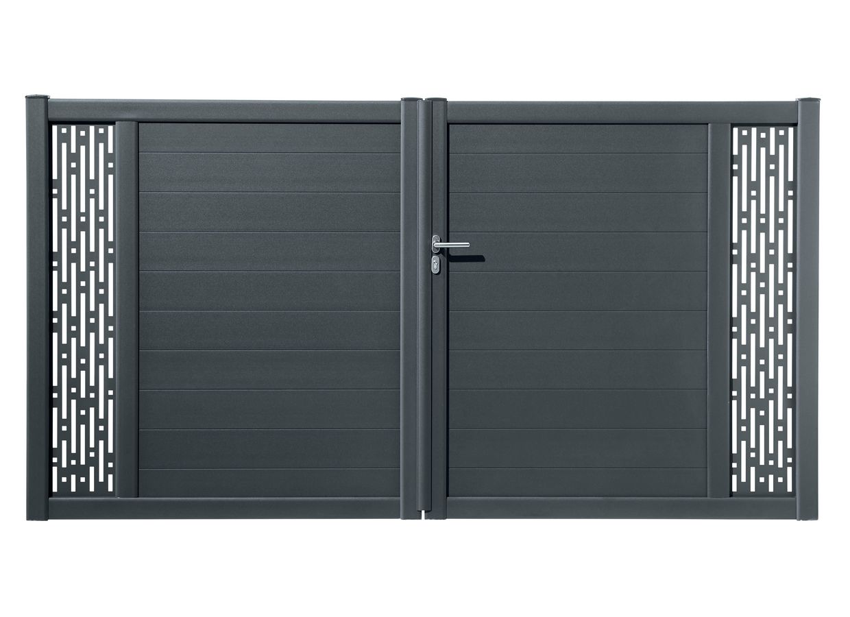 Portail battant PVC Arzal - Extérieur - Lapeyre