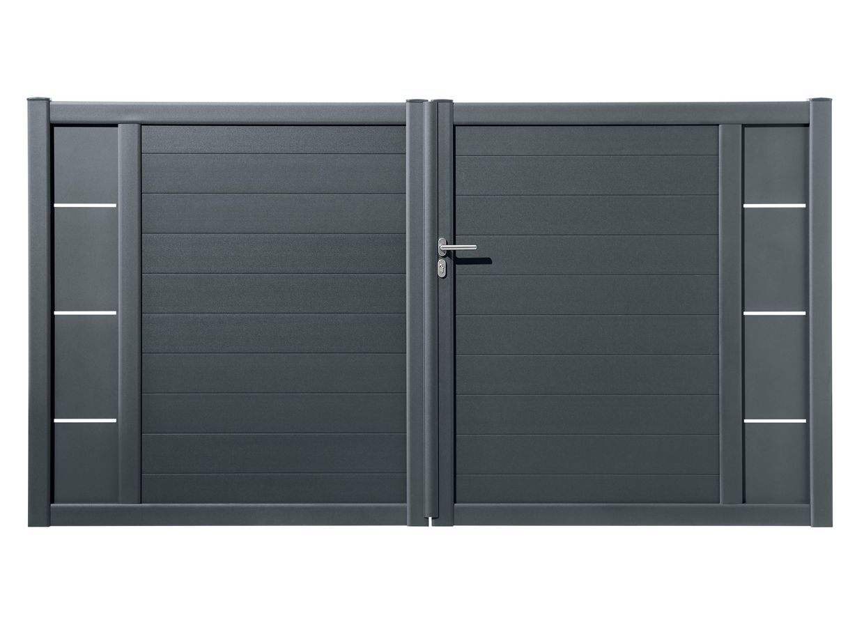 Portail battant PVC Arzal - Extérieur - Lapeyre