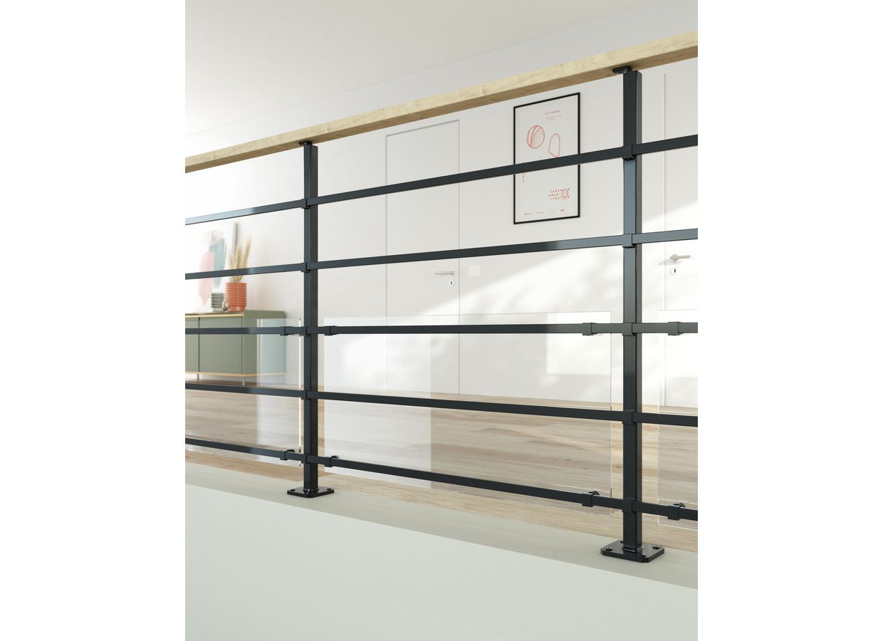 Balustrade en acier Eva - Escaliers