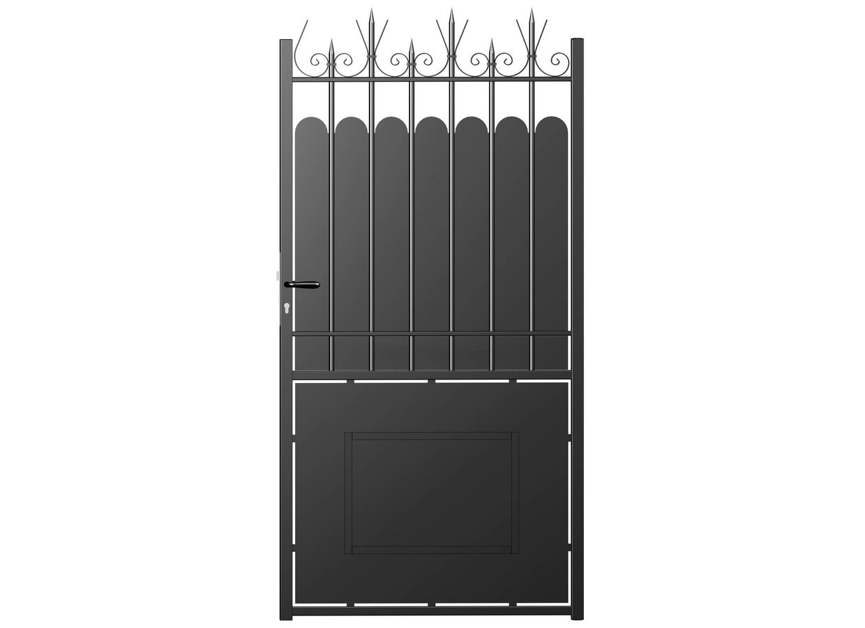 Portillon acier  MODELE A plein sur mesure Main Image