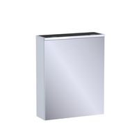 Armoire de toil. 1 porte miroir Formeo gris lune brillant P H75xL60xP20 D Main Image