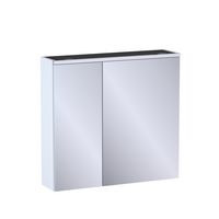 Armoire de toil. 2 portes miroir Formeo blanc mat P H75xL80xP20 Main Image