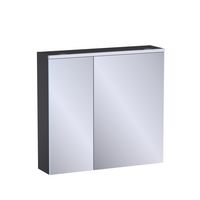 Armoire de toil. 2 portes miroir Formeo bleu profond P H75xL80xP20 Main Image