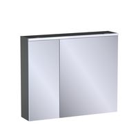 Armoire de toil. 2 portes miroir Formeo vert zénith mat P H75xL90xP20 Main Image
