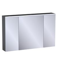 Armoire de toil. 3 portes miroir Formeo caviar P H75xL120xP20 Main Image