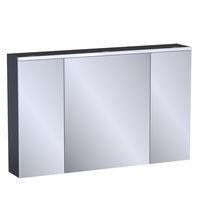Armoire de toil. 3 portes miroir Formeo indigo mat P H75xL120xP20 Main Image