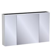Armoire de toil. 3 portes miroir Formeo ivoire P H75xL120xP20 Main Image