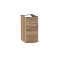 Bas 3 tiroirs gain de place Formeo chene raphia P H60xL30xP38.5 Main Image