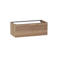 Sous vasque 1 tiroir gain de place Formeo chene raphia P H30xL80xP38.5 Main Image