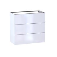 Sous vasque 3 tiroirs gain de place Formeo blanc brillant H75xL80xP38.5 Main Image