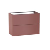 Sous vasque 2 tiroirs gain de place Formeo terra P H60xL80xP38.5 Main Image