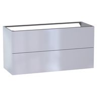 Sous vasque 2 tiroirs Formeo gris lune brillant P H60xL120xP45.5 Main Image