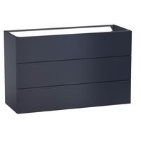 Sous vasque 3 tiroirs Formeo indigo mat P H75xL120xP45.5 Main Image
