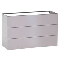 Sous vasque 3 tiroirs Formeo ivoire P H75xL120xP45.5 Main Image