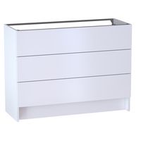 Sous vasque 3 tiroirs reposant Formeo blanc mat P H90xL120xP45.5 Main Image