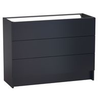 Sous vasque 3 tiroirs reposant Formeo bleu profond P H90xL120xP45.5 Main Image
