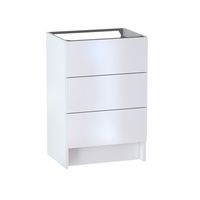 Sous vasque 3 tiroirs reposant Formeo blanc P H90xL60xP45.5 Main Image