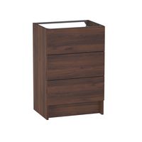 Sous vasque 3 tiroirs reposant Formeo noyer warmia P H90xL60xP45.5 Main Image