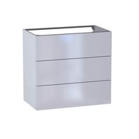 Sous vasque 3 tiroirs Formeo gris lune brillant P H75xL80xP45.5 Main Image