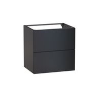 Sous vasque 2 tiroirs Formeo noir mat P H60xL60xP45.5 Main Image
