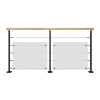 Balustrade en acier Cubik avec câbles Main Image