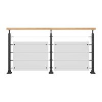 Balustrade en aluminium Epure avec tubes Main Image