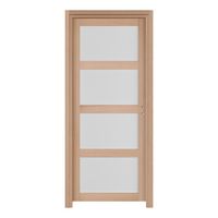 BP Fin chantier QUADRAL vitrée*** dépoli Chêne plaqué- H.70/102- H.204 x l.73 G Main Image