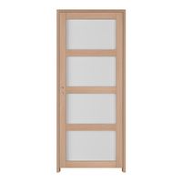 Bloc-porte QUADRAL vitrée ***Chêne plaqué-Fin de chantier-Lapeyre