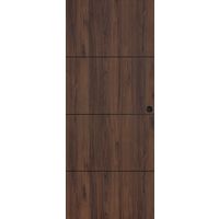 Porte coulissante ROXIE inserts noir - avec serrure-Lapeyre