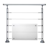 4 fixations pour kit de protection gris pour balustrade Lycium Main Image