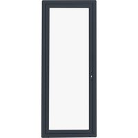 PF 1 vtl PRIA PVC gris a/clé tirant D total H.218xl.97 p/tabl.H.215xl.90 s/soub. Main Image