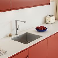 Mitigeur évier LOUKA haut inox-Lapeyre