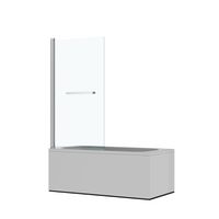 Pare baignoire C&C profilé chromé verre transparent 1vtl H.150 x l.80 Main Image