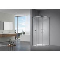 Porte de douche angle arrondi C&C | Lapeyre