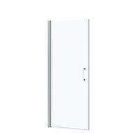 Pte douche C&C pivotante H200 x L80 verre transparent chromé Main Image