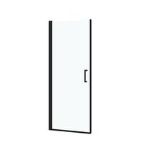 Pte douche C&C pivotante H200 x L80 verre transparent noir Main Image