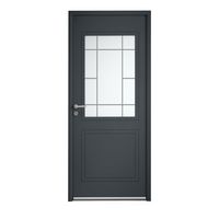 Porte d'entrée ** Alu AZELIE G7016 SAB/B9016 SAT Barillet+Poignée -H.215 x l.90D Main Image
