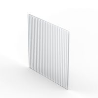 Paroi de douche LINE PRESTIGE verre strié 8 mm chromé | Lapeyre