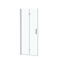 Pte douche pliante MARILOU 2 chromé verre transparent 6mm H195X80 Main Image